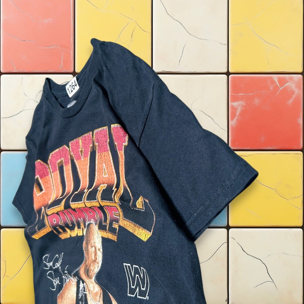 Stone Cold Steve Austin WWE Tee‎ Y2K Men S Black Royal Rumble Winner Wrestling - Picture 8 of 13